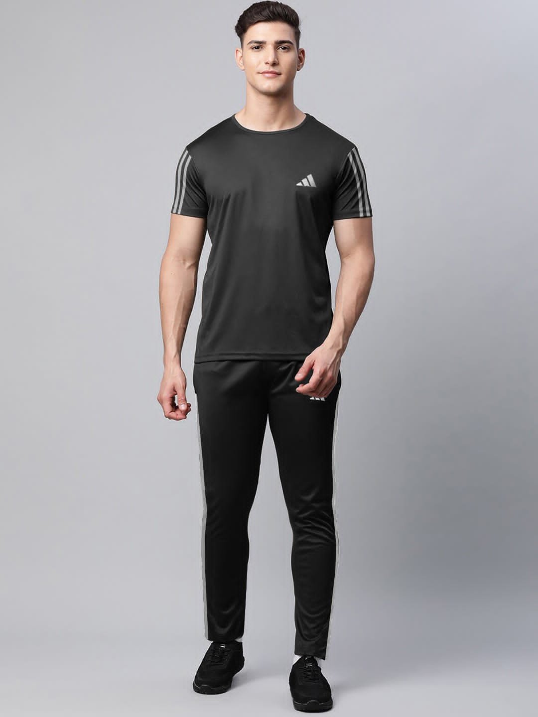 Adidas Tracksuit For Men - Black & Grey