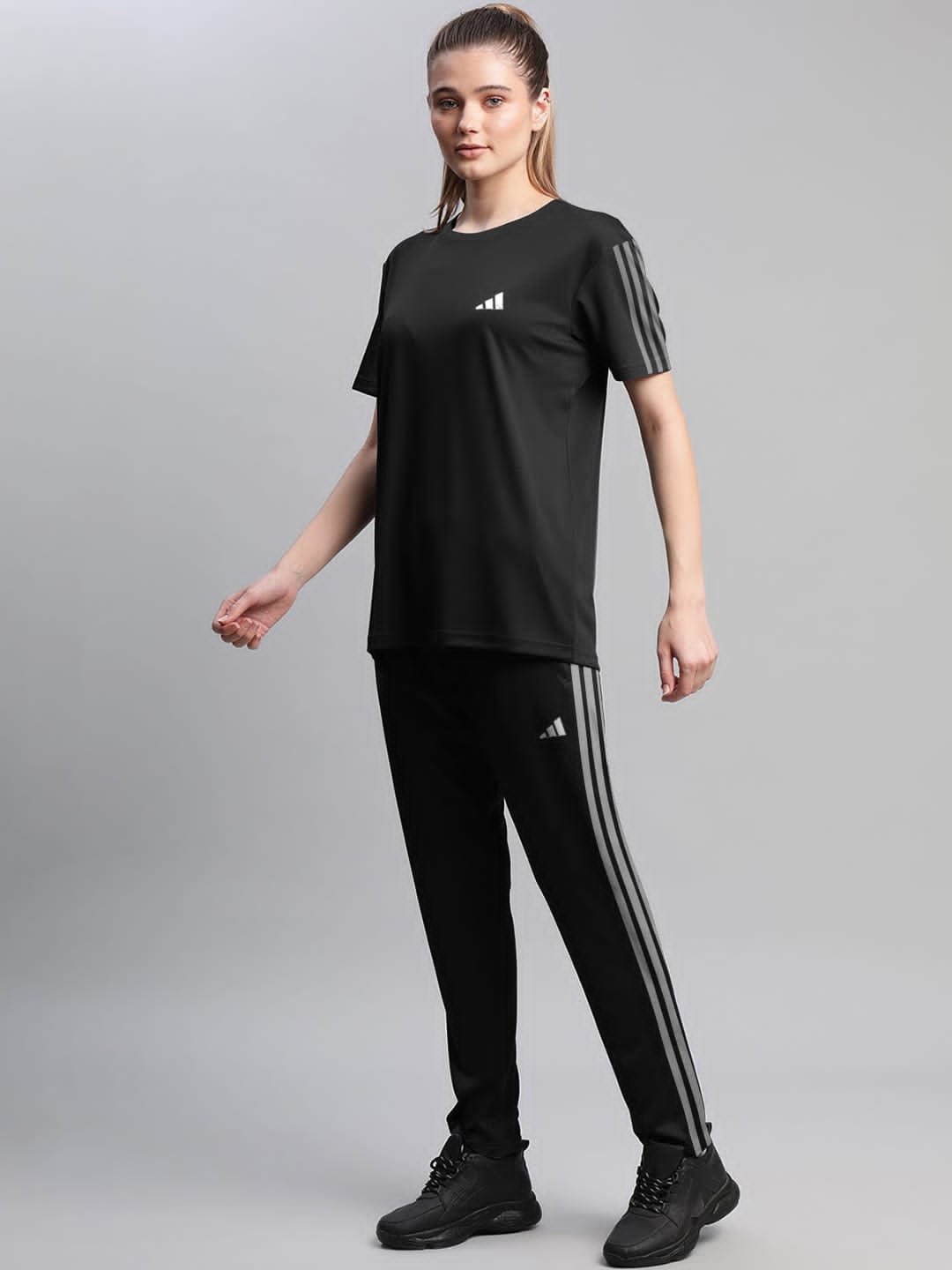 Adidas Tracksuit For Women - Black & Grey